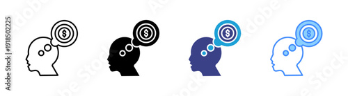 Expectation icon set multiple style collection