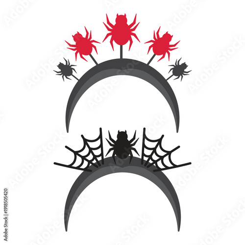 Spider halloween headband custom accessory cartoon illustration