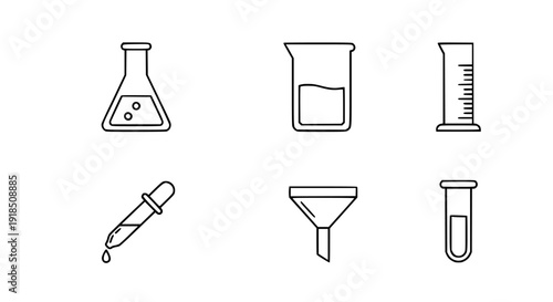 Line art icons set illustrating fresh citrus juice preparation including a manual squeezer, blender, fruit slices, beverage glass, and ice cubes for healthy refreshment.
