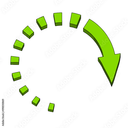 Arrow Icon Dirrection Symbol Element on White Background. Vector Illustration.