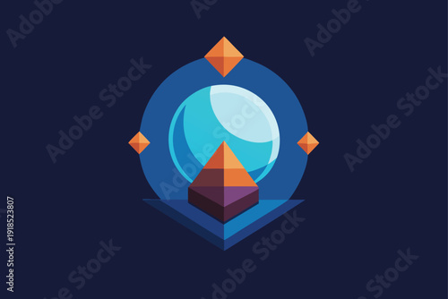 Mystical Crystal Ball and Tarot Card Icon Pack: Fortune Telling and Magic Symbols for Digital Design