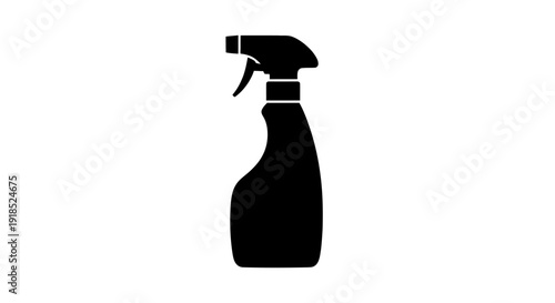 Modern spray bottle icon. Versatile vector graphic symbolizing essential tools for effective cleaning, fostering organized hygiene practices crucial for maintaining healthy environments