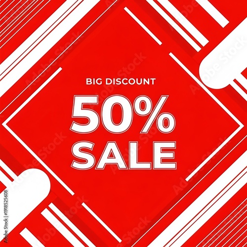 Luxury 50% Off Golden Sale Banner Design