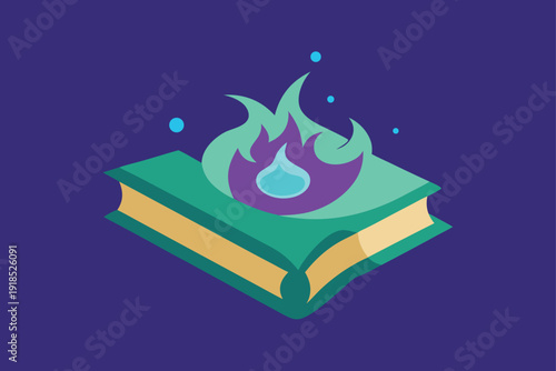 Enchanted Magic Spellbook with Aura Effect: A Grimoire of Ancient Knowledge and Mysticism