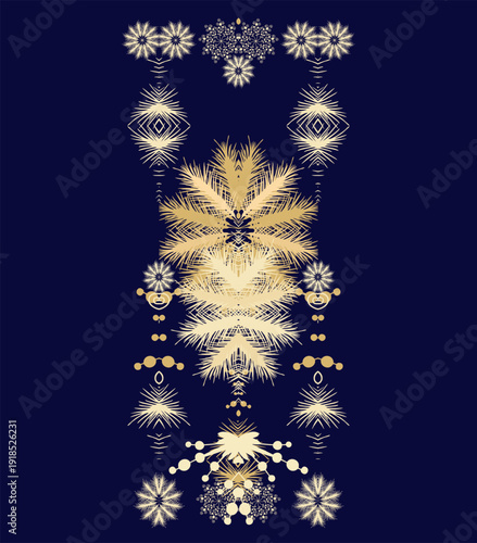 Set of decorative elements, floral border ornaments, rosettes, textures