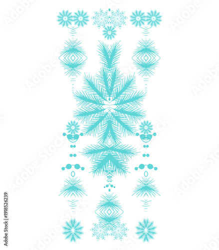 Set of decorative elements, floral border ornaments, rosettes, textures