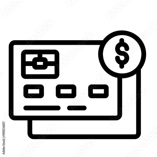 Credit card Line Icon