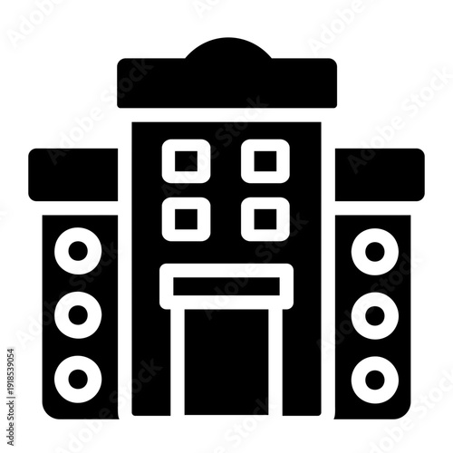 Apartment building Solid icon