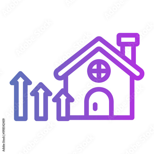 House investment Line Gradient Icon