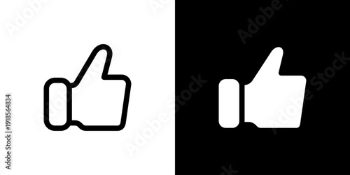 like icon concept with flat Black White Background. Vector illustration.
