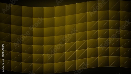 Wallpaper Mural Premium Golden Triangle Pattern on Black Background Luxury Dot Wave Surface 4K Seamless Loop Torontodigital.ca