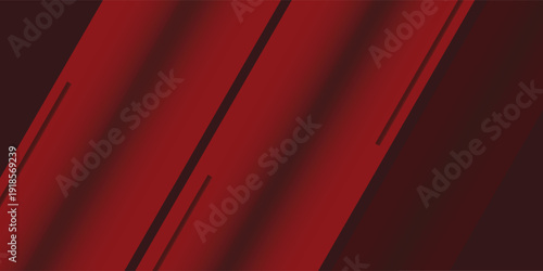 Red line with white architecture futuristic background minimal concept vector illustration subtle design.