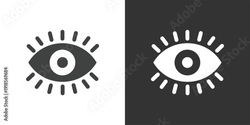 Monitoring or Surveillance Icon. Solid glyph series icon