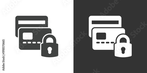 Credit Card Security Icon. Solid glyph series icon