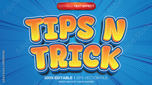 3d text effect tips and trick theme