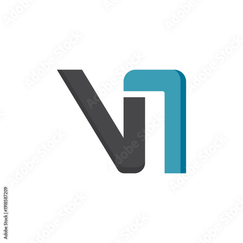 vn monogram letter logo