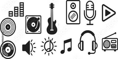 Melody's Ensemble: A harmonious collection of musical instruments and audio tools. It features a diverse array of items that resonate with the art of sound.