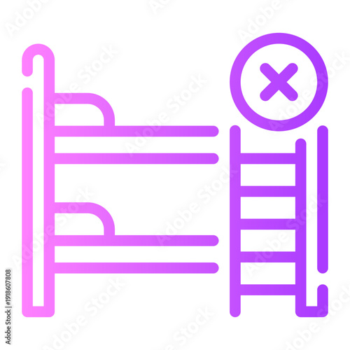 delete gradient icon