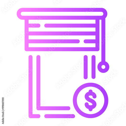 money gradient icon