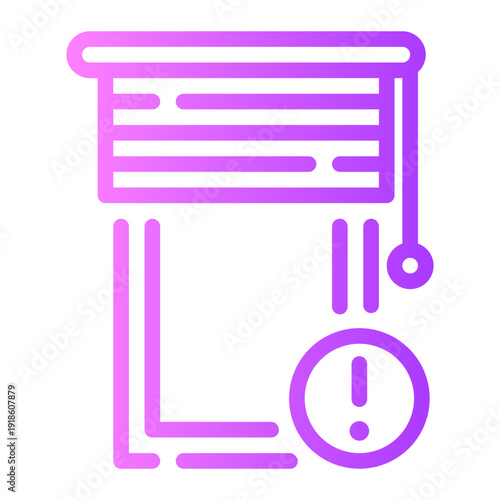 warning gradient icon