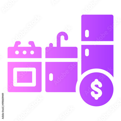 money gradient icon