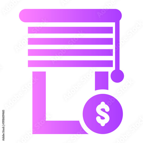 money gradient icon