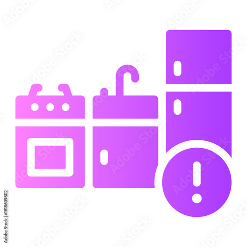 warning gradient icon