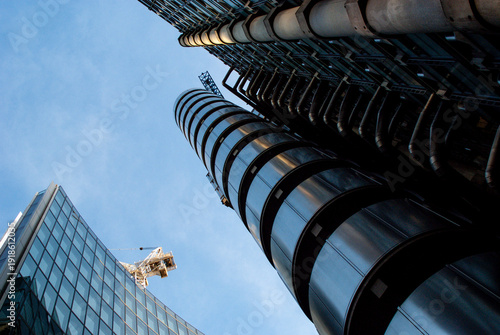 Schilderij op canvas Lloyd's building london high-tech architecture and urban future