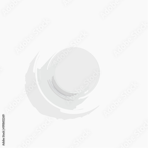 White round object with subtle shadow on plain white background.