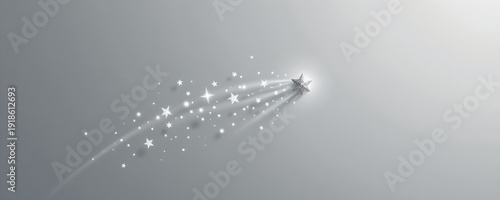 Delicate shooting star night sky astrophotography celestial aerial view wonder