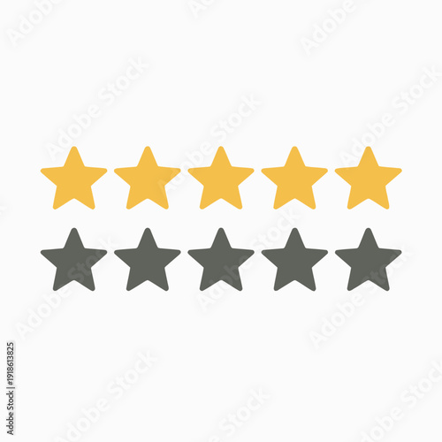 Five star rating out of ten