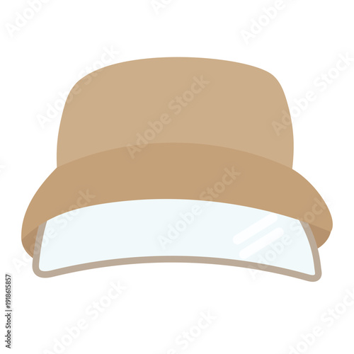 花粉よけのサンバイザー付きの帽子