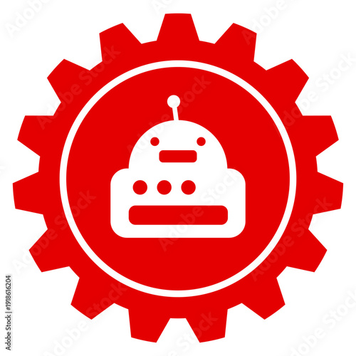 Einstellungen Roboter KI Künstliche Intelligenz Vektor Illustration Icon Set Design Element für App Web transparent PNG Hintergrund