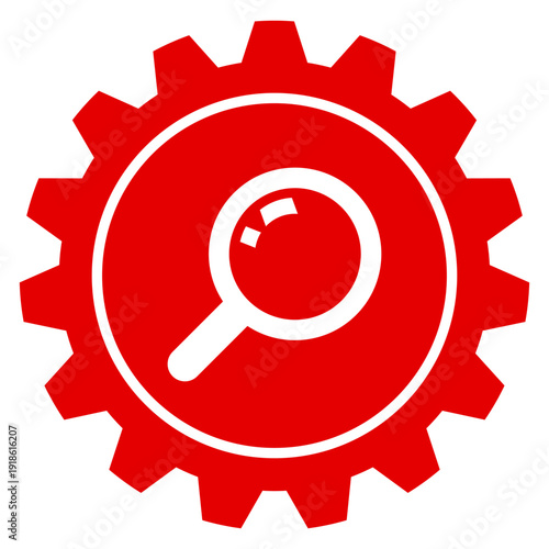 Einstellungen Suche Lupe Analyse Finden Vektor Illustration Icon Set Design Element für App Web transparent PNG Hintergrund