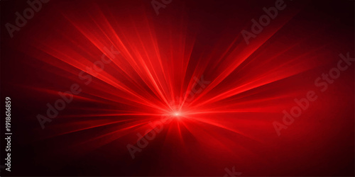 A vibrant red star burst explodes across an abstract space background with glowing light rays and bright energy motion in this artistic wallpaper design