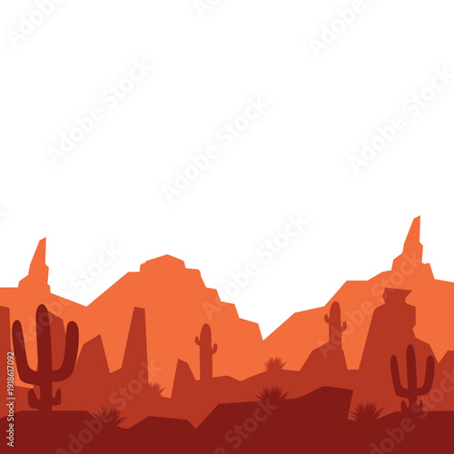 Desert Landscape Silhouette
