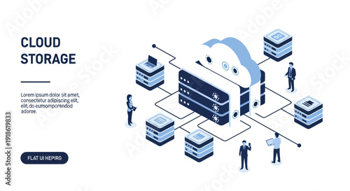 Cloud Storage Data Center Network Servers Technology.