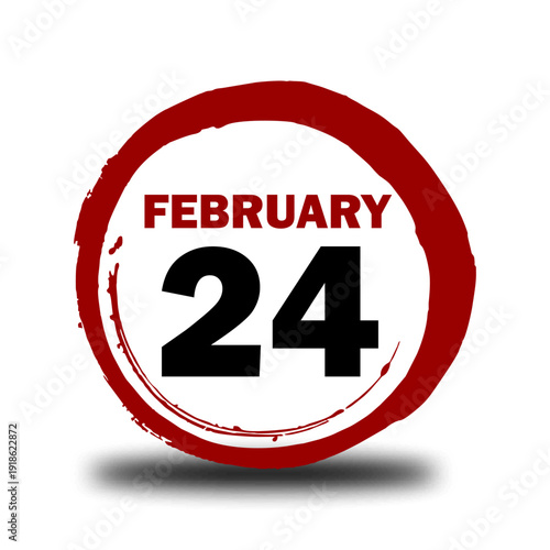 24 February Calendar 