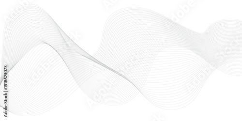 Abstract wave element for design. Digital frequency track equalizer. Stylized line art background. Vector illustration. . 