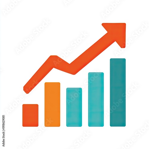 A rising bar graph with an upward trending arrow indicating growth Free Download A rising bar graph with an upward trending arrow indicating growth - GFXLoad