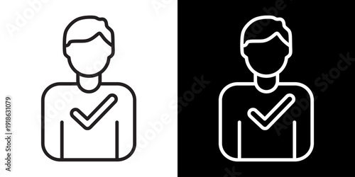 Body Check White Icon Set Design