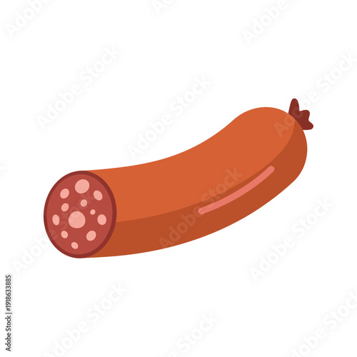 Celebrating Balearic Islands Day with a traditional sausage illustration