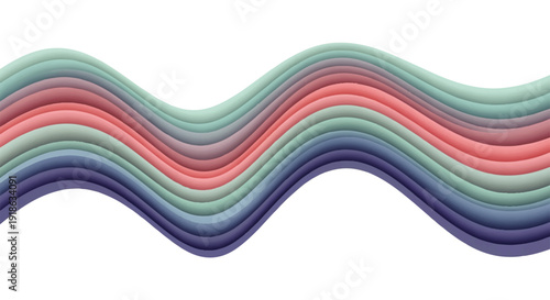Abstract wavy colorful stripes gradient background illustration with subtle texture and depth
