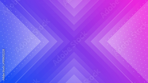 Vibrant Purple and Blue Gradient Overlapping Triangles Design