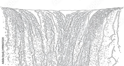 Illustration of a grand canyon landscape with intricate rock formations and layered geological features from a high vantage point