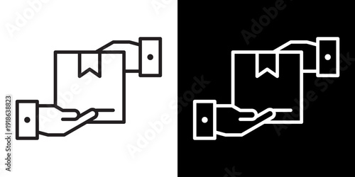 Order Dispatch White Icon Set Design