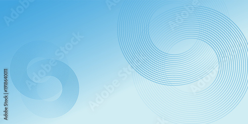 Gradient abstract background with circular line patterns. Vector illustration.