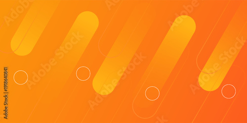 Modern abstract orange banner background. Dynamic shapes composition. Vector eps 10