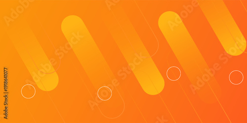 Modern abstract orange banner background. Dynamic shapes composition. Vector eps 10