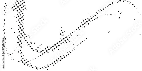 Halftone dotted abstract background. Grain gradient texture background with dots. Noise Stipple pointillism pattern. Sand, grain, grunge stipple effect. Abstract texture, vector illustration. modern